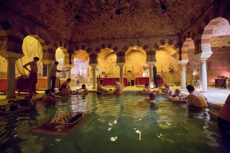 Ajedrez en el Agua Hammam Al Ándalus